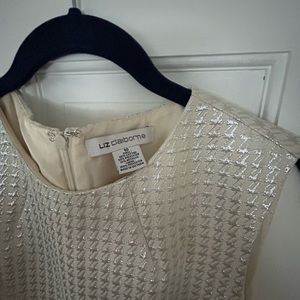 NWT Liz Claiborne size 10 belted sheath dress.